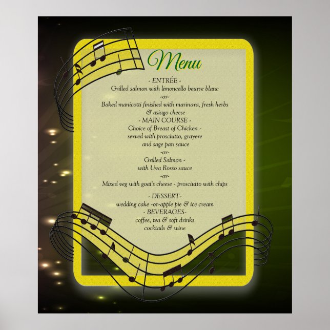Musikälskares Firande Teman Poster (Framsidan)