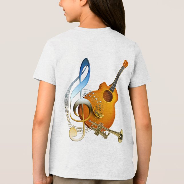 Musikälskares Firande Teman T Shirt (Baksida)