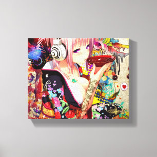 MusikAnimeflicka Canvastryck