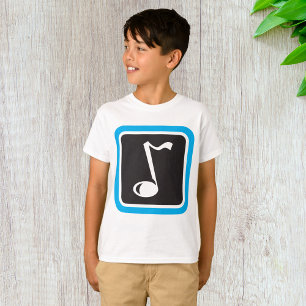 Musikanteckning fet, minimalistisk musiksymbol t shirt