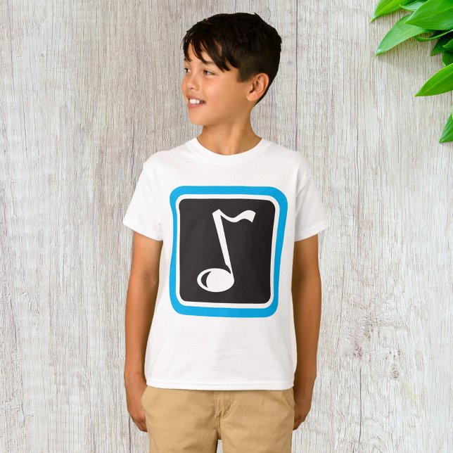 Musikanteckning fet, minimalistisk musiksymbol t shirt (Skapare uppladdad)