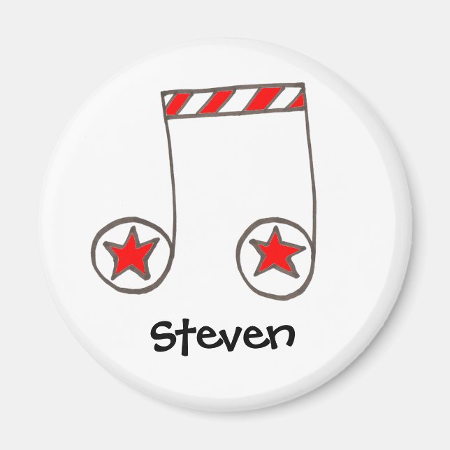 Musikanteckning för stjärnor magnet (Framsidan)