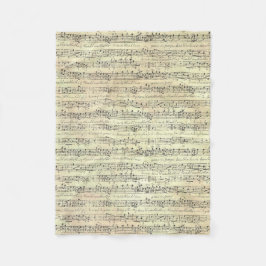 musikanteckning Mönster Music Theme Fleece Blanket