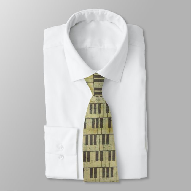musikanteckning Mönster Music Theme Tie Slips (Bunden)