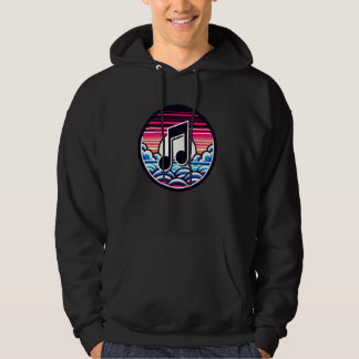 Musikanteckning över skräddarsydda moln och Sol Ae Hoodie