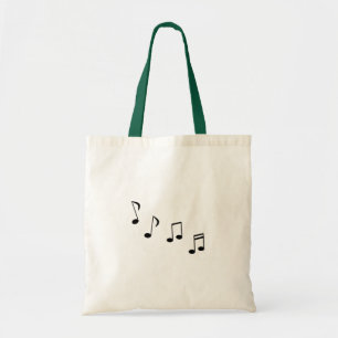 Musikåttondelen noterar eller darrar - musik note tygkasse