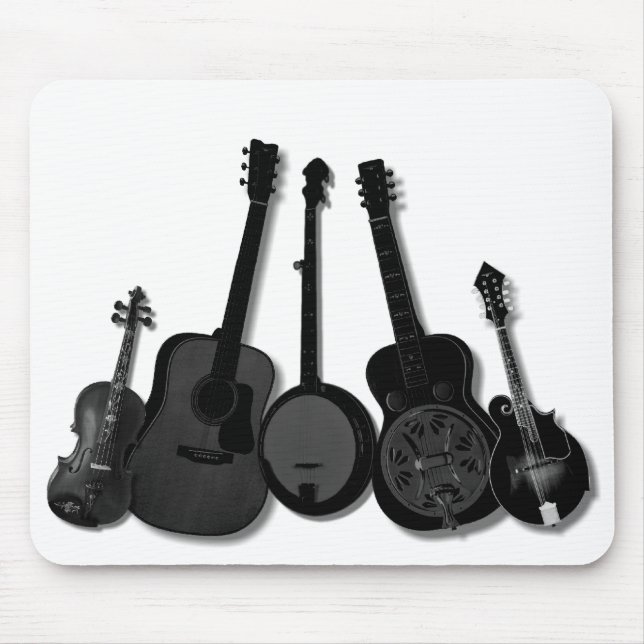 MUSIKBAND FÖR FEM BIET PÅ WHITE-MOUSEPAD MUSMATTA (Framsidan)