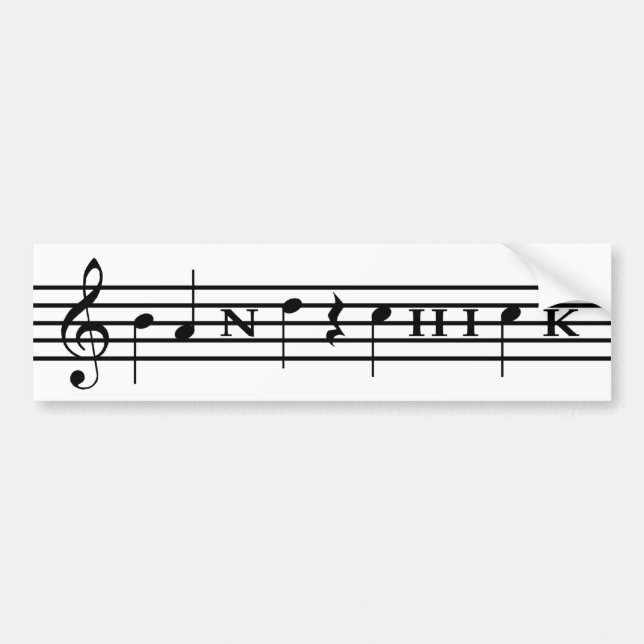 Musikbandchick Bildekal (Framsidan)