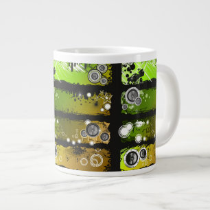 Musikbanderoll i Grunge Stil Jumbo Mugg