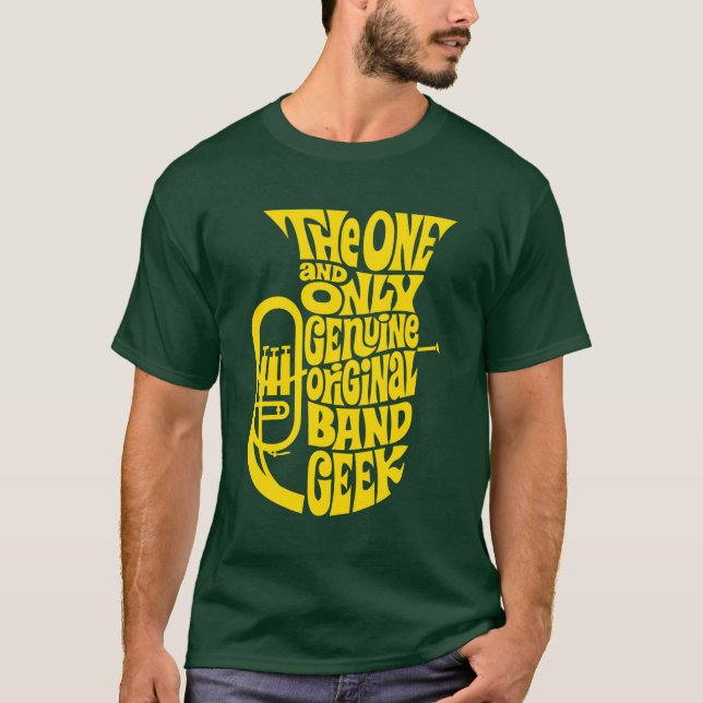 MusikbandGeek Tee Shirt (Framsida)