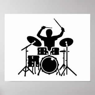 Musikbandhandelsresanden trummar poster