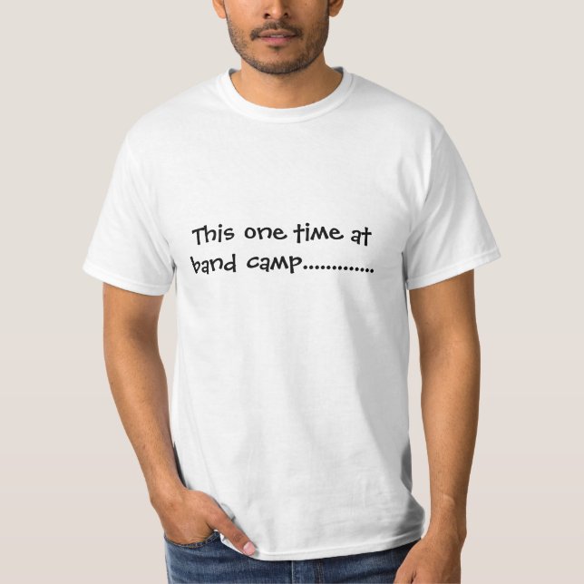 Musikbandlägerberättelse T-shirt (Framsida)