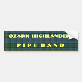 MusikbandTartan och text Bildekal