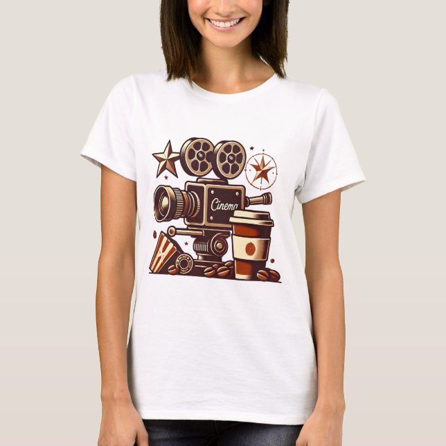 Musikbiografkonst T Shirt (Framsida)