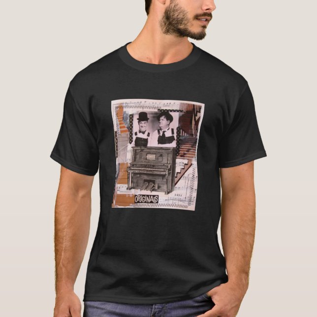 Musikboxen (Laurel and Hardy) Classic T Shirt (Framsida)