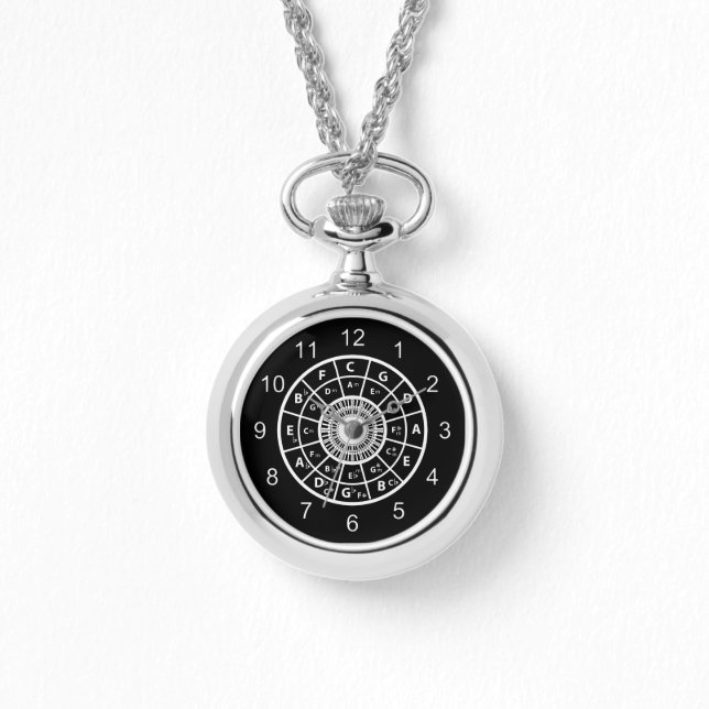 Musikcirkel för designern med femtedelar klockor (Framsida)