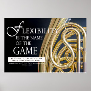 Musikcitat - Motiverande ledarskapcitat Poster