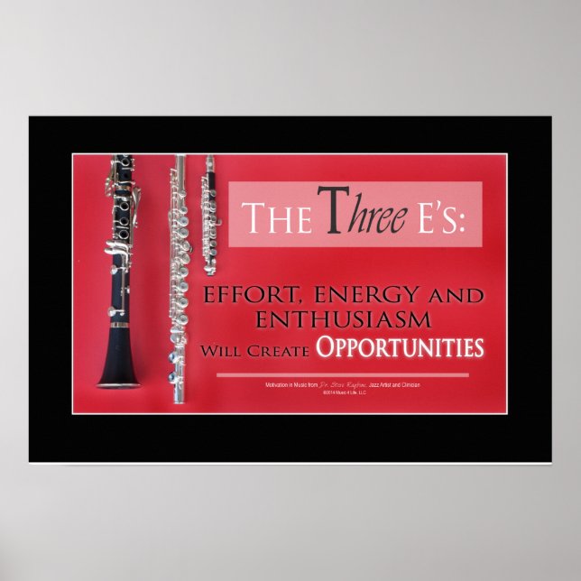 Musikcitat - Motiverande ledarskapcitat Poster (Framsidan)