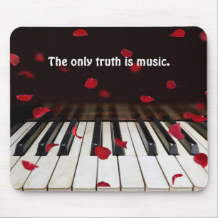 Musikcitat på Piano Nycklar Musmatta
