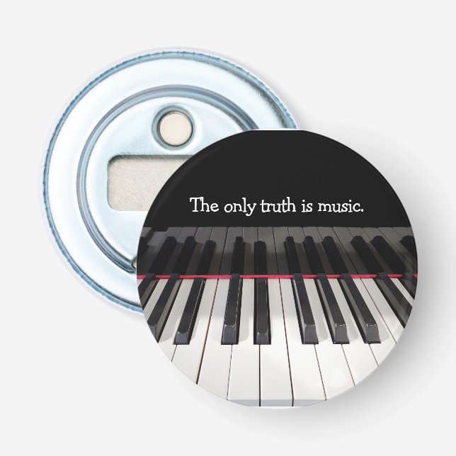 Musikcitat på Piano Tangentbord Flasköppnare (Framsidan)