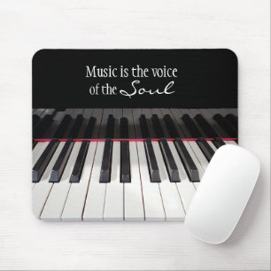 Musikcitat på Piano Tangentbord Musmatta