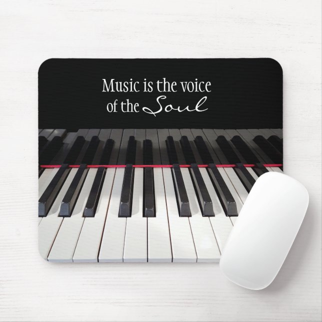 Musikcitat på Piano Tangentbord Musmatta (Med mus)