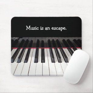 Musikcitat på Piano Tangentbord Musmatta