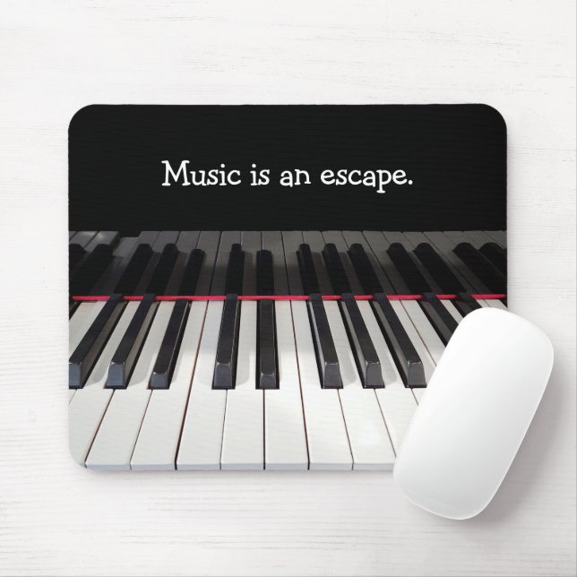 Musikcitat på Piano Tangentbord Musmatta (Med mus)