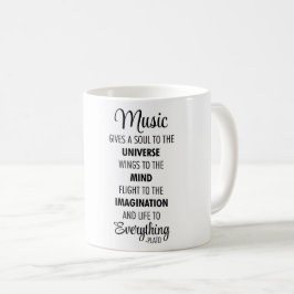 Musikcitationstecken Kaffemugg