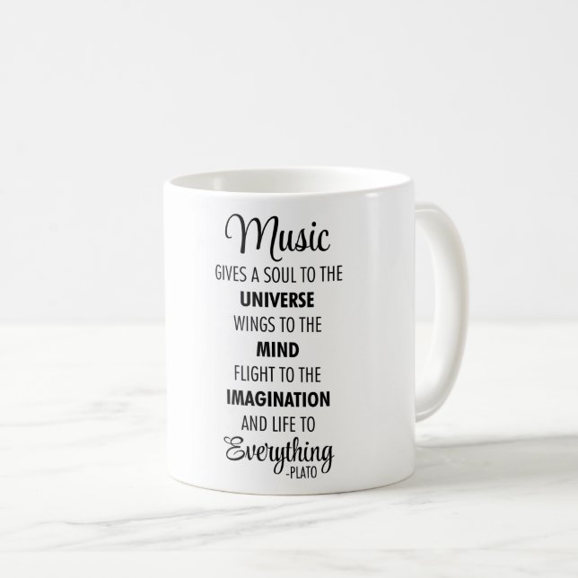Musikcitationstecken Kaffemugg (Framsida höger)