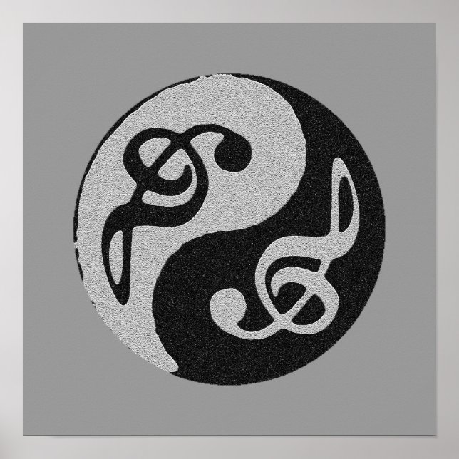 musikdekaler, jämviktshus, fryst poster (Framsidan)