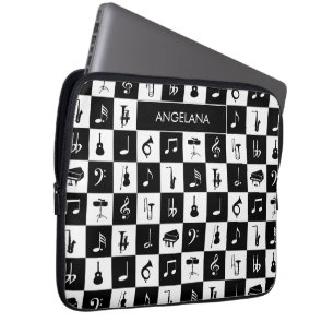 Musikdesign för contemporary laptop fodral