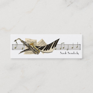 Musikdesignkortkortet profilerar kort