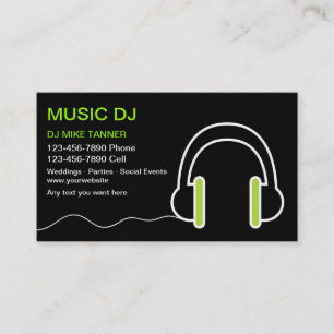MusikDJ-visitkortar Visitkort