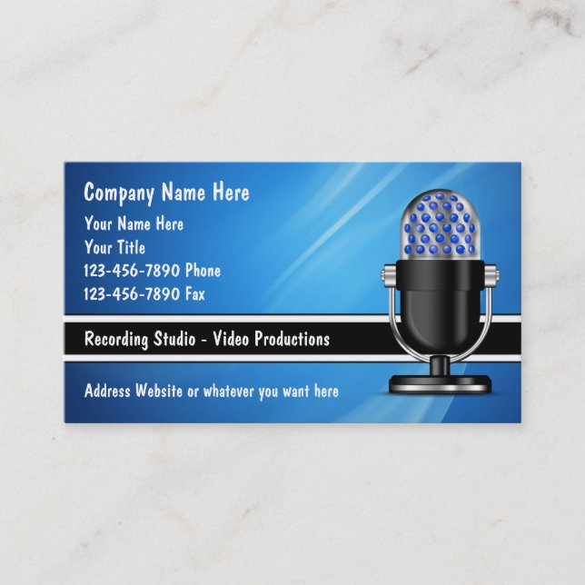 MusikDJ-visitkortar Visitkort (Framsida)