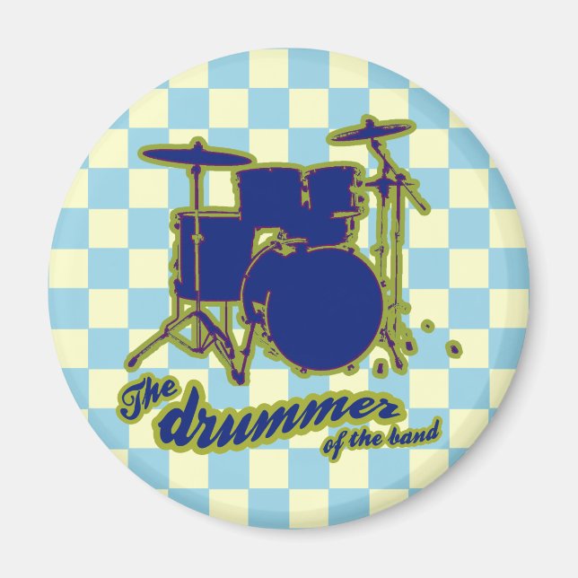 musiken drummer ~ magnet (Framsidan)