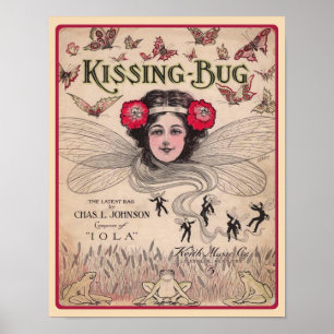 Musiken i Kryp 1909 Ragtime Lakan Poster