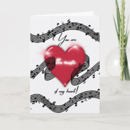 Musiken på mitt hjärt-hjärtans dagskort kort