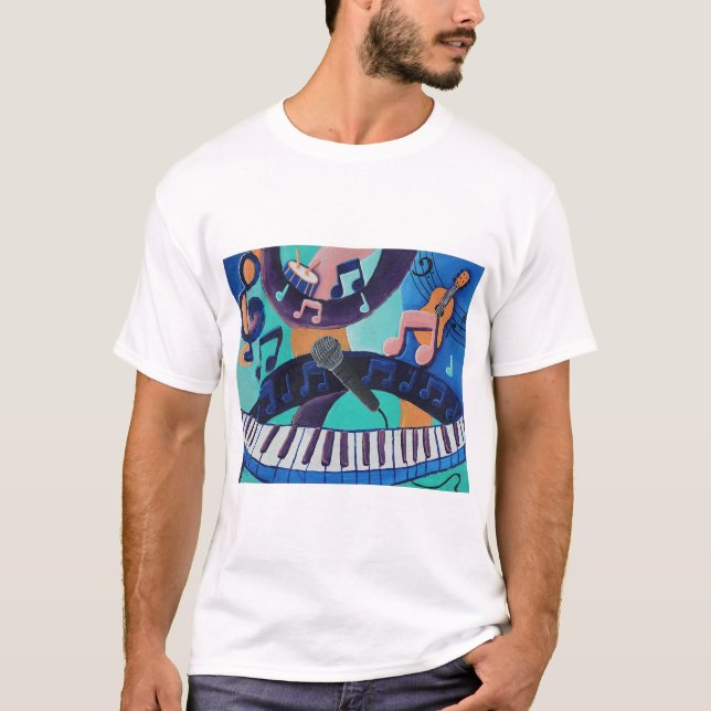 Musikens anda - Manar-Shirt - Vuxen Large T Shirt (Framsida)