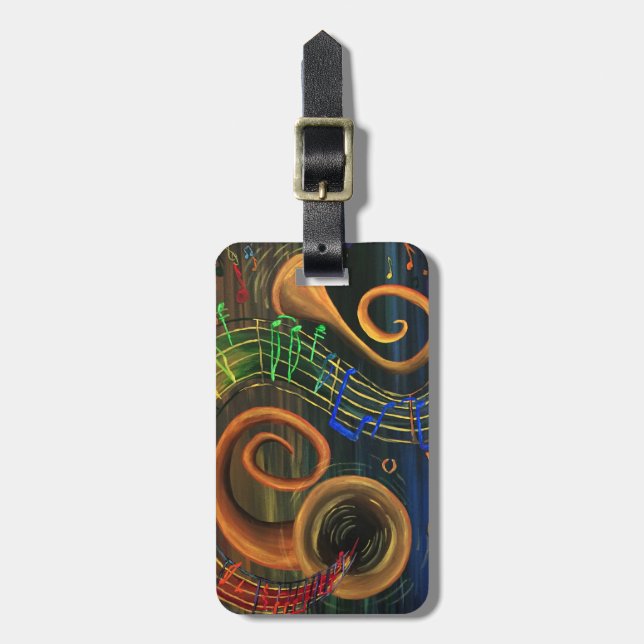 Musikens art bagagebricka (Vertikal Framsida)