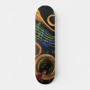 Musikens art mini skateboard bräda 18,5 cm