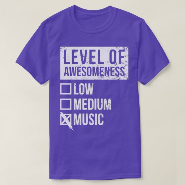 Musikens fina konstnivå t shirt (Design framsida)