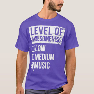 Musikens fina konstnivå t shirt