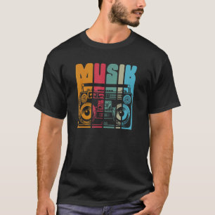 Musikens gamla radio- och mobilstereosystem t shirt
