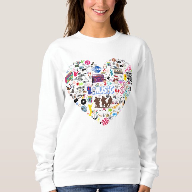 Musikens hjärta t shirt (Framsida)
