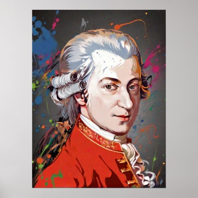 Musikens titans: Mozart Poster (Framsidan)