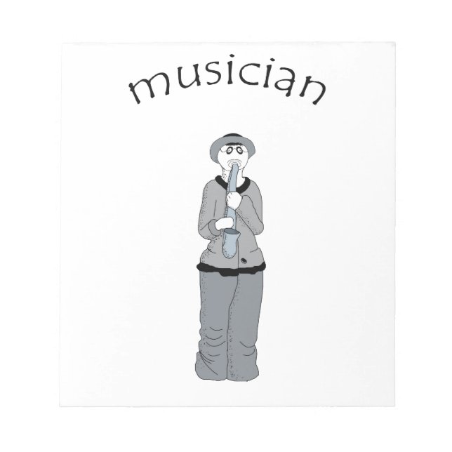 musiker anteckningsblock (Framsida)