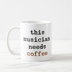 musiker behöver kaffe kaffemugg