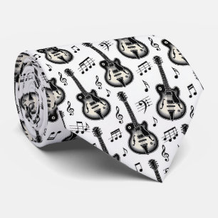 Musiker Faux Silkes Slips   Gitarr Retro Noter