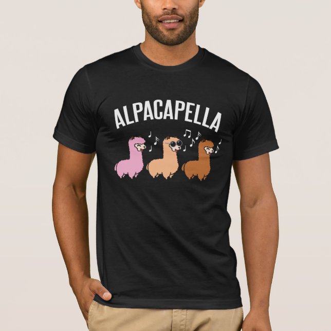 Musiker för musik för Alpacapella Acapella T Shirt (Framsida)